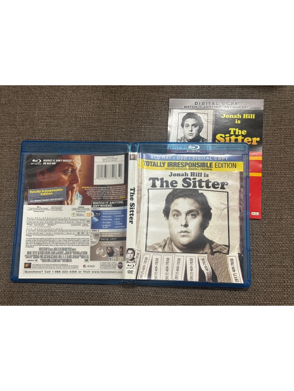 The Sitter Blu-ray/DVD, 2012, 2-Disc Set